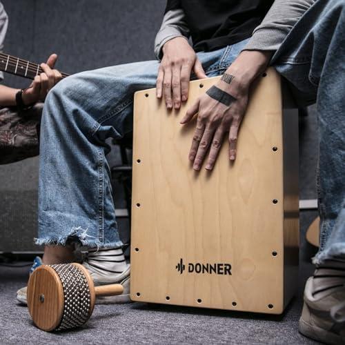 Donner カホン Cajon 打楽器 木製 フルサイズ ボックスドラム Donner カホン Cajon 打楽器 木製 フルサイズ ボックスドラム 内部