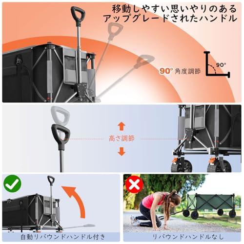 Raynesys キャリーワゴン 大容量260L 耐荷重200kg アウトドアワゴン