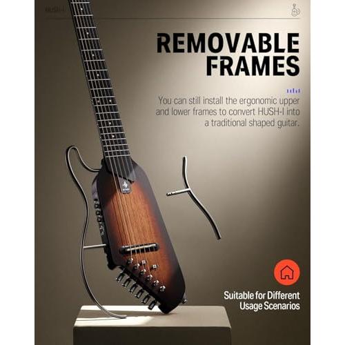 Donner トラベルギター ヘッドレスギター イヤホン付きセット