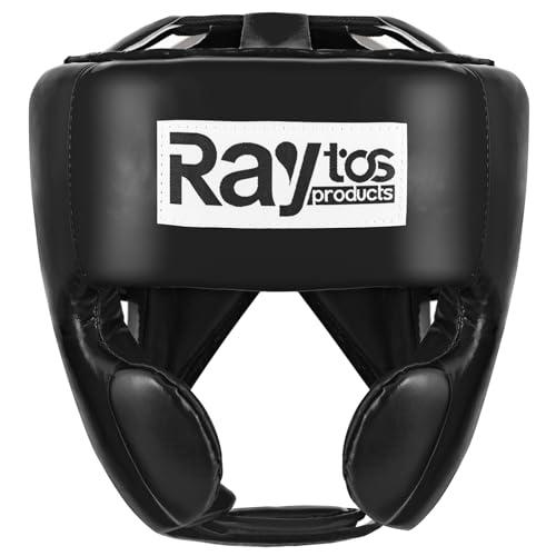 Raytos ヘッドギア ボクシング 軽量210g PU製、180度広視野、独立