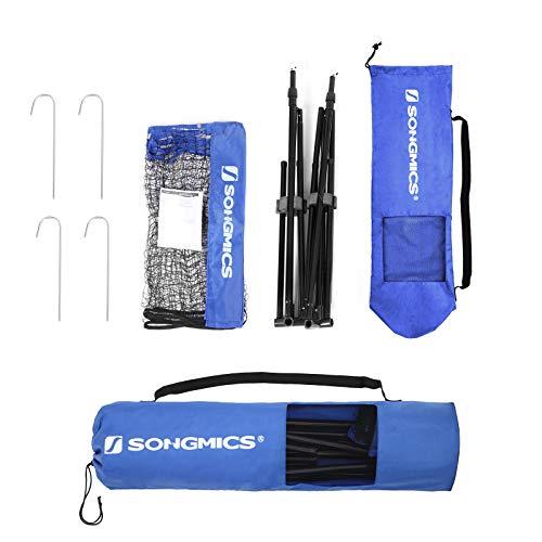 SONGMICS バドミントン ネット ポータブルバドミントンネット 幅3M