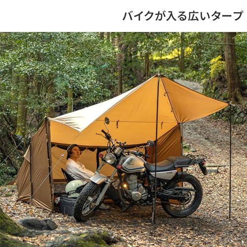 【在庫処分】DOD(ディーオーディー) バイクインパップ バイクが入る タープ内 在庫処分】DOD(ディーオーディー) バイクインパップ バイクが