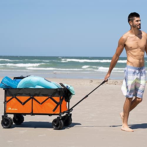 MOON LENCE キャリーワゴン ブレーキ付き 折りたたみ キャリーカート