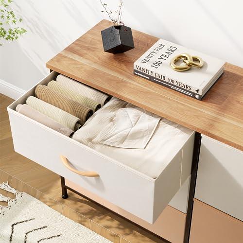 Nicehill タンス 収納チェスト 布製引き出し チェスト 木製 ワイド引出 Amazon｜Nicehillチェスト 棚付き収納チェスト 収納 タンス