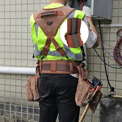 TOURBON 腰袋 3段 作業用 ウエストバッグ 電工 工具入れ 多数