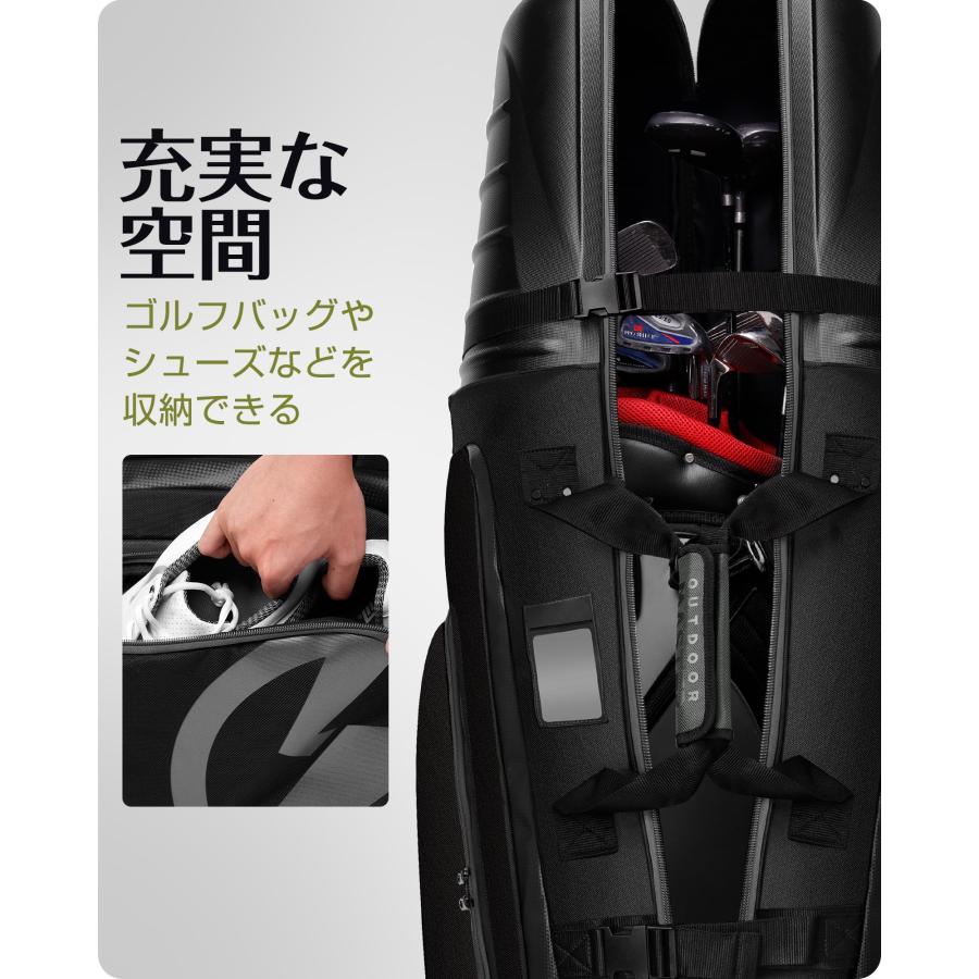 ゴルフバッグカバー キャスター付き・ハードシェル保護 9.5型 ゴルフバッグカバー キャスター付き・ハードシェル保護 9.5型