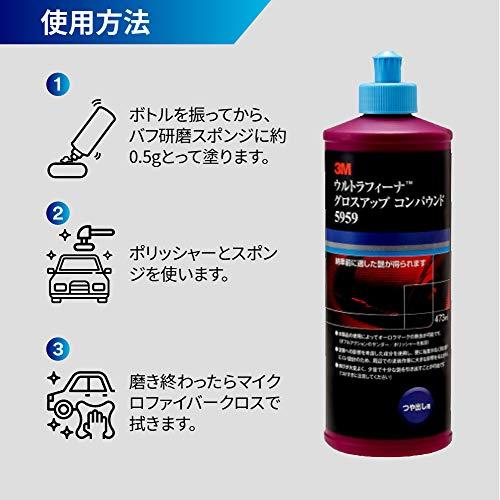 3M コンパウンド 艶出し用 ウルトラフィーナ グロスアップ 473mml 5959