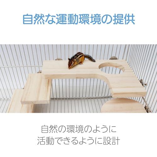 HAPPY SUGAR ハムスター ステージ 木製 ステップ 踏み台 小動物