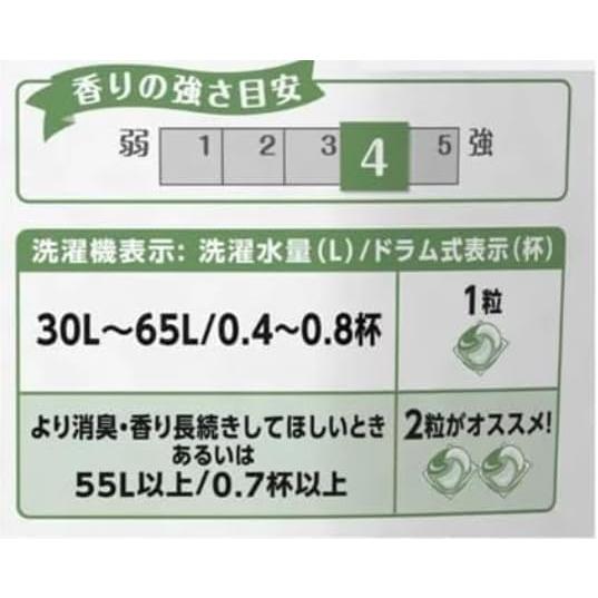 2袋セットボールド ジェルボール4D ホワイトリリー&サボンの香り