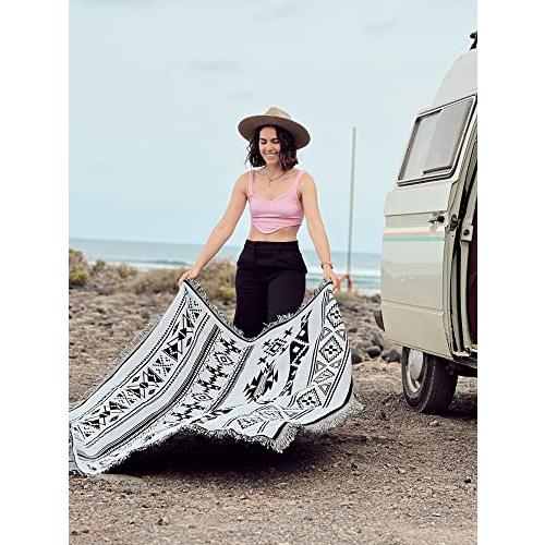 Peel Forest オルテガ メキシカン アメリカン 幾何学模様 ブランケット