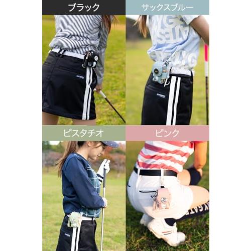 Zesty ゴルフボールケース 2W レディース ゴルフ ボールポーチ