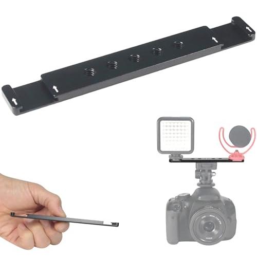 カメラ コールドシュー プレート アダプター 撮影用 補助 拡張 DIY