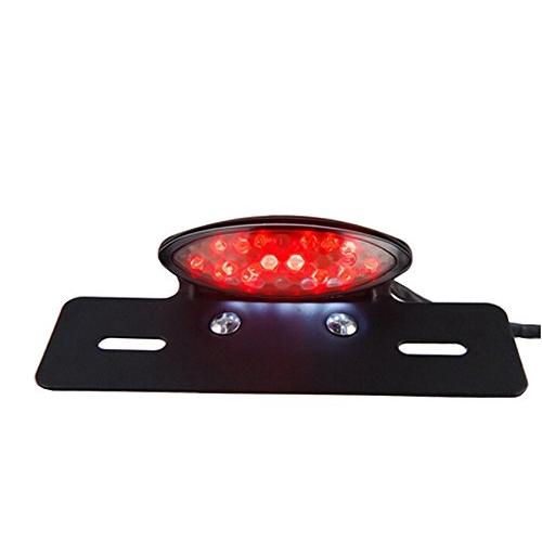 TASWK汎用オートバイ自転車LEDテールランプブレーキライト12V（白と赤