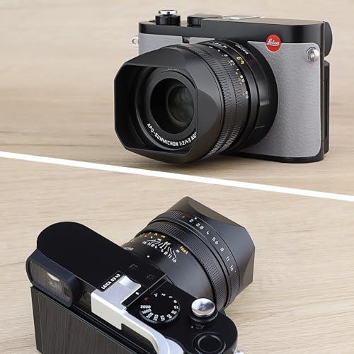 Haoge メタルスクエアレンズフード Leica Q3 Q3-43 カメラアクセサリー