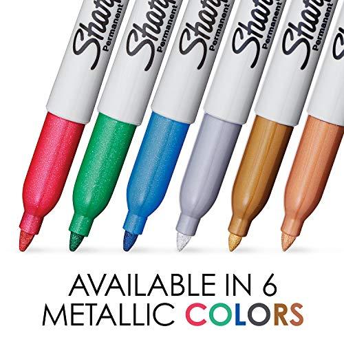 Sharpie シャーピー メタリック 油性マーカー 6色セット F 中字 油性