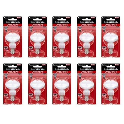 パナソニック ミニレフ電球 100V 40W E17口金 50ミリ径 LR100V40WS_set