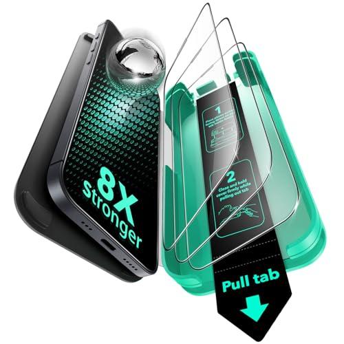 ３秒で完成・50kg耐衝撃ESR iPhone 16e フィルム いphone14/13/13 pro ガラスフィルム ３枚入り 9H強化ガラス の商品画像