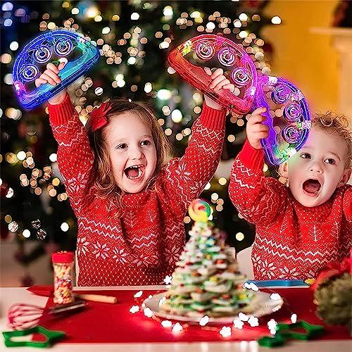 4個セットLED タンバリン 光る フラッシュ点滅 カラオケ イベント