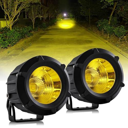 UNI-SHINE フォグランプ バイク LED イエロー 30W 3200Kk UNI-SHINE フォグランプ バイク イエロー LEDフォグランプ 30W 3200K