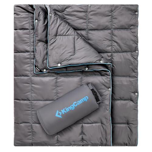 175 x 135 cm_グレー (0.4 kg) KingCamp ブランケット キャンプ マルチブランケット ひざ掛け 防寒 耐久 軽量 コンパクト 撥水加工 丸洗い可 収納ケース付き アウトドア テント泊用 登山 キャンプ 車中泊 オフイス 自宅 冷房対策 (グレー (0.4 kg)， 175 x 135 cm) KingCamp ブランケット キャンプ マルチブランケット 175 x 135 cm