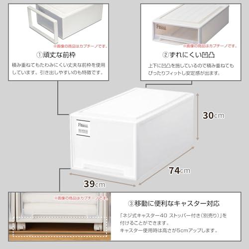 天馬 収納ボックス フィッツケース 押入れ 幅39×奥行74×高さ30cm 収納