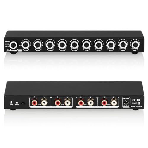 Nobsound HiFi 9バンドステレオEQプリアンプ アナログイコライザー