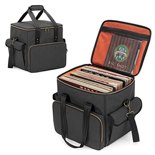 Trunab レコードケース lp用 レコード 収納 最大60枚 レコード