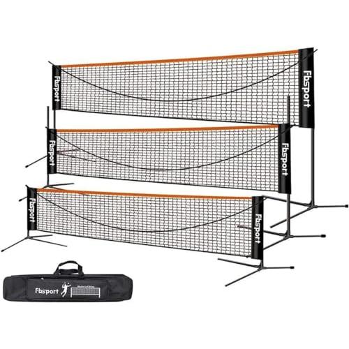 L120 バドミントン バレーネット スポーツ FBSPORT バドミントンネット 3段式 屋外 ポータブル バドミントン用
