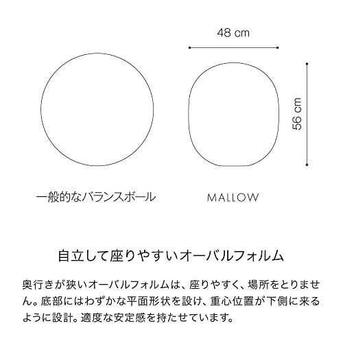 アンドメディカル MALLOW マロウ バランスボール 椅子 ネイビー