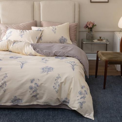 BUKAROOM 布団カバー 綿 100％ ダブル 4点セット 寝具カバーセット