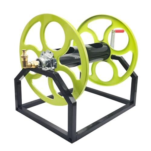 CXCESNS ホース巻き取り機 大型ホース収納ラック 鋳鉄ホース巻取