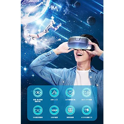 2024新登場 VRゴーグル VRヘッドセット VRグラス スマホ用 1080P 2024新登場 VRゴーグル VRヘッドセット VRグラス スマホ用 1080P