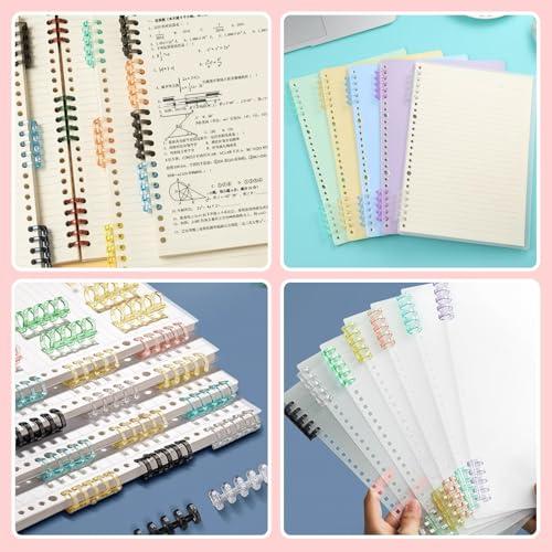 YANHUILAY バインダーリング20個セットルーズリーフ リング 5穴