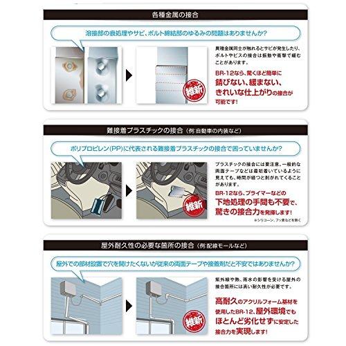 3M 超強力両面テープ VHB 接合維新 構造用接合テープ BR-12 12mm×10m