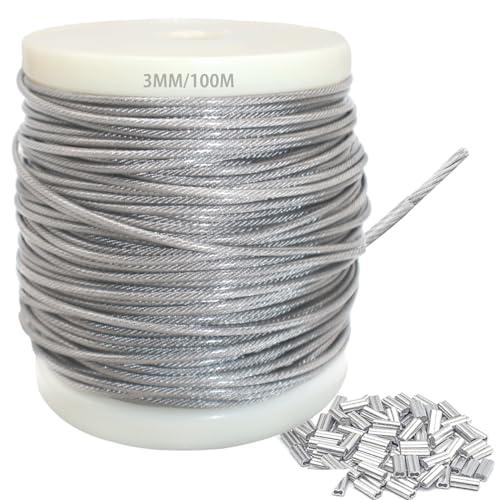 ワイヤーロープ ステンレスワイヤー 線径 3mm 100m ワイヤー