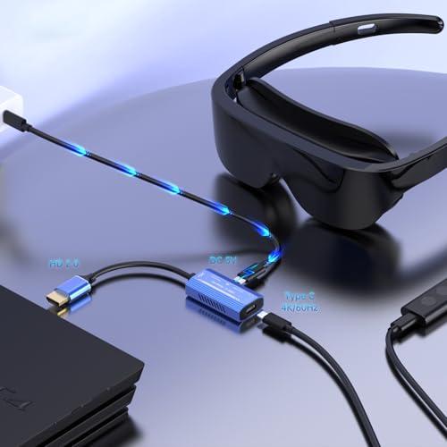 HDMI to Type-C XREAL/Rokid Air スマートグラス アダプタ 2-in-1HDMI