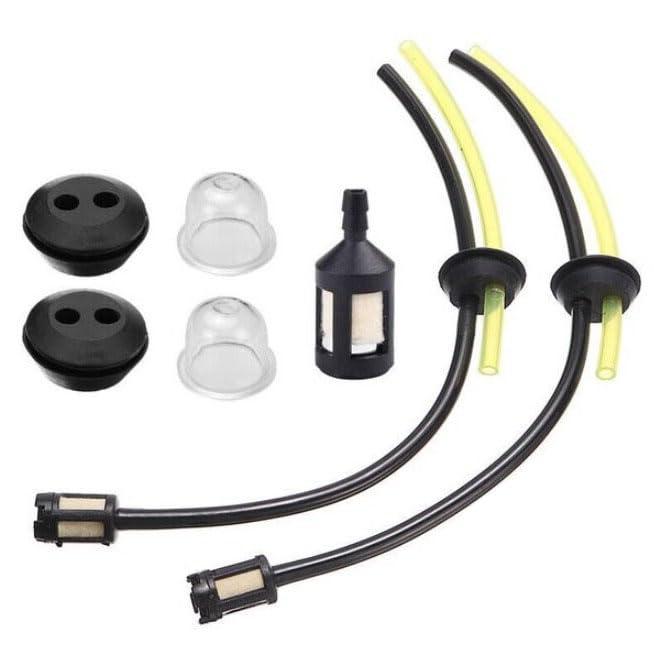 草刈機 燃料ホースセット 燃料ホースセット グロメット付 燃料ライン 交換用部品 差し替え グロメット 燃料フィルター付 芝刈り機用付属品 取り の商品画像