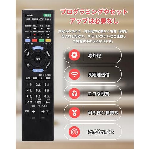 RM-JD030 ソニーテレビリモコン SONY bravia対応 リモコン 代替
