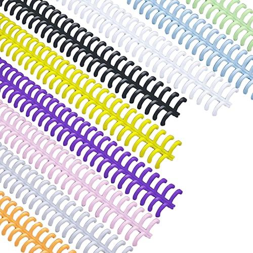 ZiSyouMa ルーズリーフ リング 12本セット 穴径12mm A4/30穴製本リング