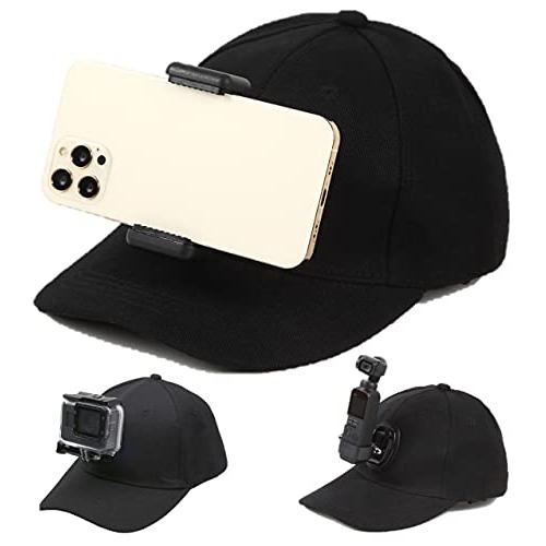 軽量・安定化 目線カメラ スマホ Gopro など アクションカメラ 帽子