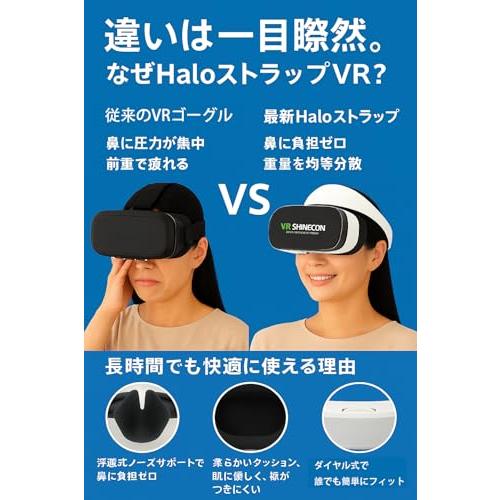 VRゴーグル スマホ用ヘッドセット｜リモコン付き 3D没入体験 DMM・映画
