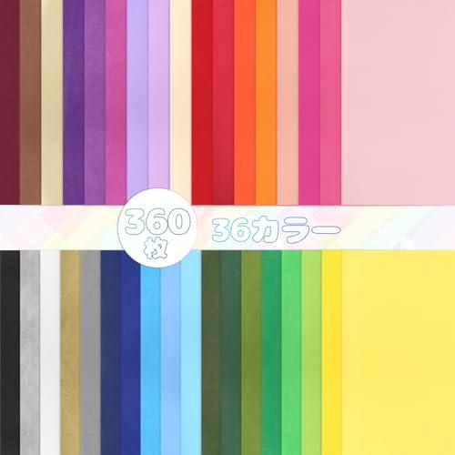 kesote おはながみ お花紙 36色 360枚フラワーペーパー ペーパー