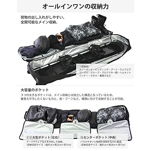 VAXPOTバックスポット スノーボードケース キャスター付き 大容量収納