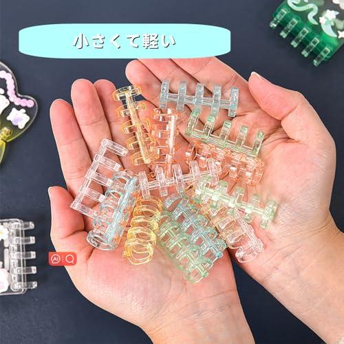 バインダーリング 24個セット 6色入 リーフバインダーリング ブック