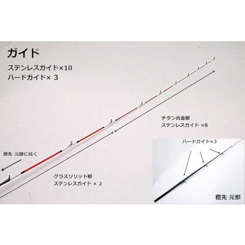 TEAM TSURIO RAINBOW(8) チタン・グラスソリッド 穂先 ヘチ釣り シマノ