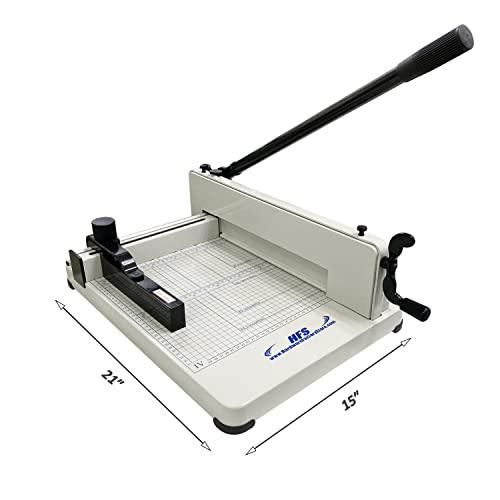 HFSR ペーパーカッター A4 ホワイト 大型裁断機 400枚まで 事務