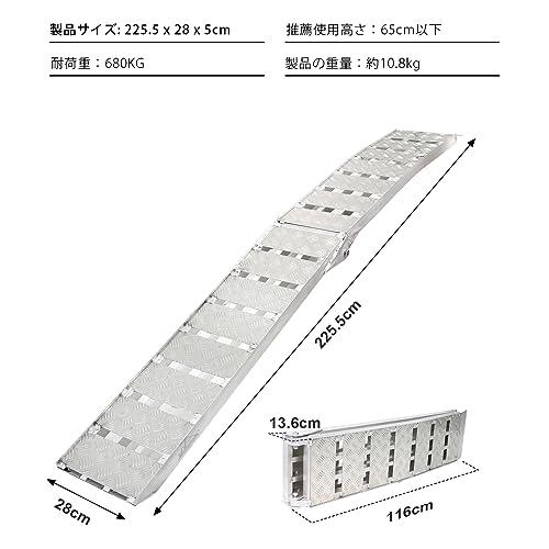 Ruedamann ラダーレール 長さ225.5cm 幅28cm 耐荷重680kg バイク