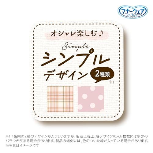 マナーウェア 犬用 おむつ 女の子用 SSサイズ 超小~小型犬用 モーヴピンクドット・ピンクチェック 304枚38枚×8おしっこ 生理 介護用_5