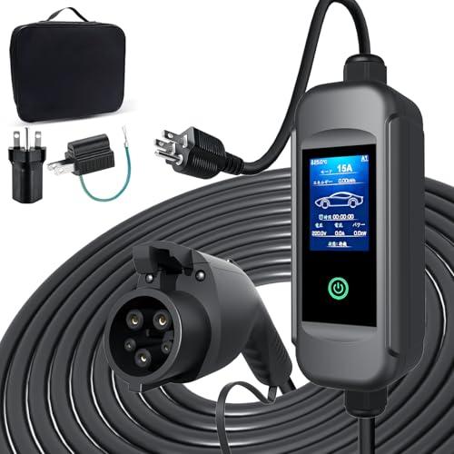 sokucha 110V-240V SAE J1772電気自動車 EV充電ケーブル 4 段電流