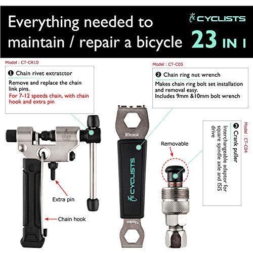 CYCLISTS 自転車専用工具セット　メンテナンス 修理　CT-K01 CYCLISTS 自転車専用工具セット 23点セット シマノ対応 ツールボックス